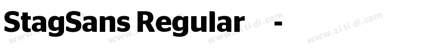 StagSans Regular 常规字体转换
